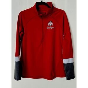 Ohio State Buckeyes Performance Long Sleeve Pullover, Fleece Lined Women’s M